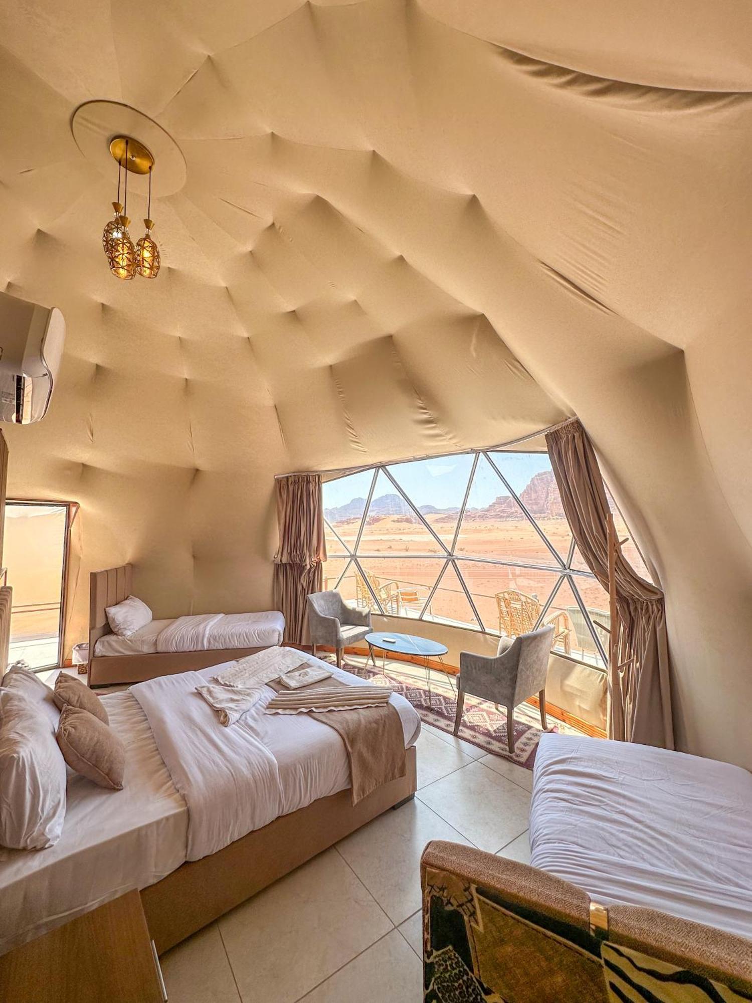 Wadi Rum Sunset Camp Ngoại thất bức ảnh